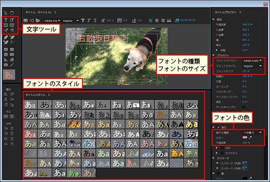 Adobe Premiere Proの使い方 字幕 テロップ の入れ方