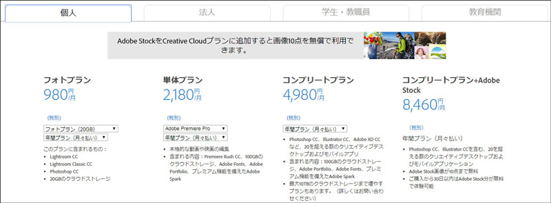 Adobe Premiere Pro価格