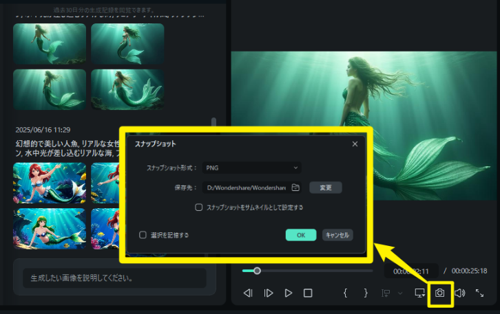 save generated ai mermaid image