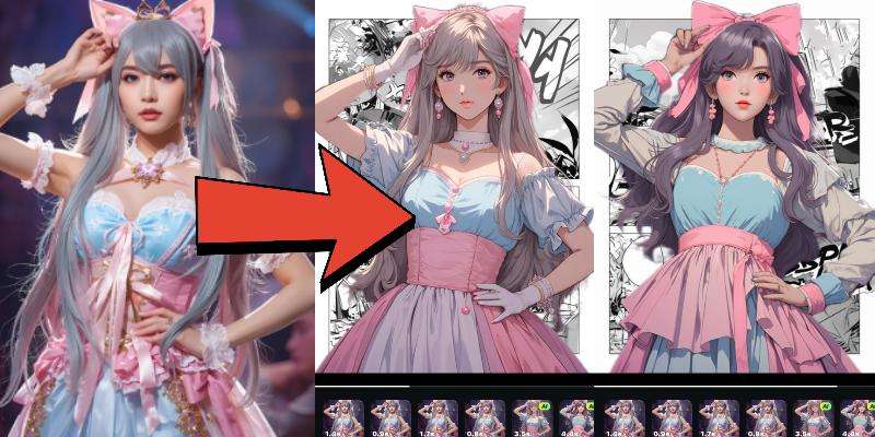 写真をディズニープリンセスのAIフィルター動画に変換
