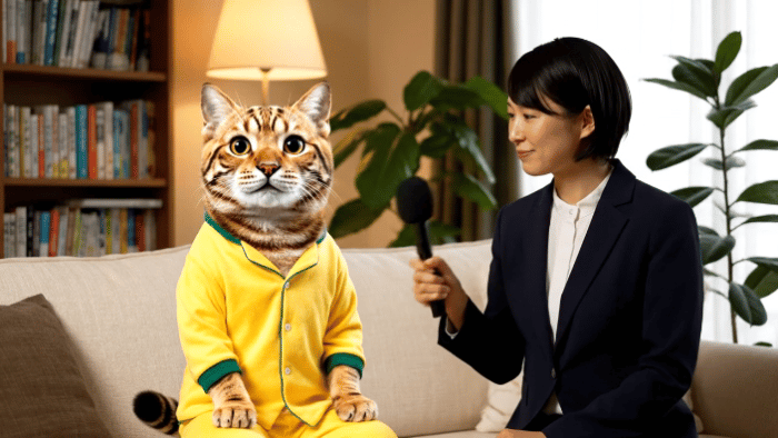 猫インタビュー動画