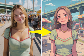 画像をドット絵に変換できるツールFilmora