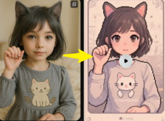 画像をドット絵に変換できるツールFilmora