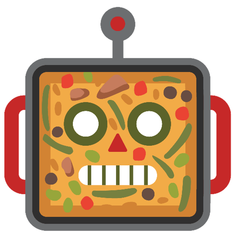 ロボットとピザの絵文字ミックス - ロボットピザ
