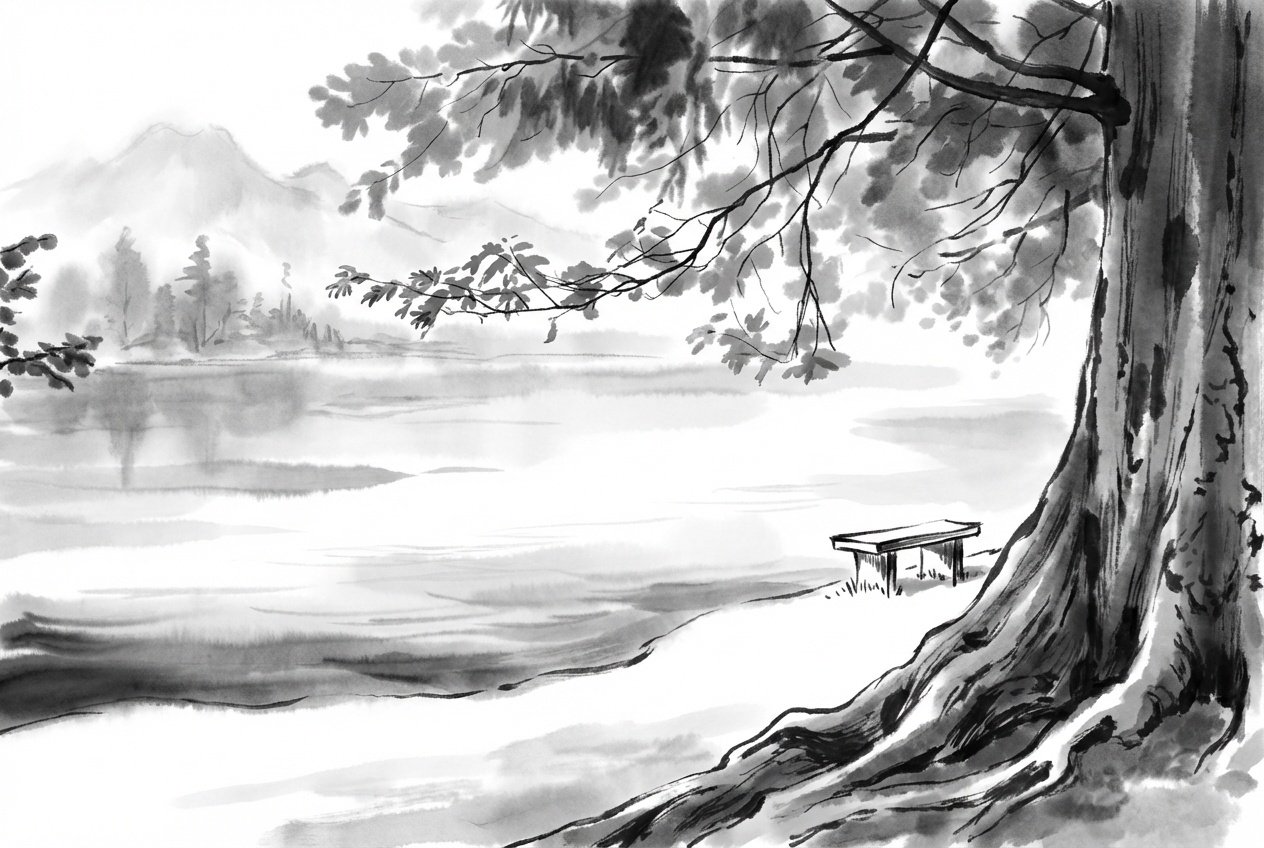 nano banana proで画をを水墨風に変換