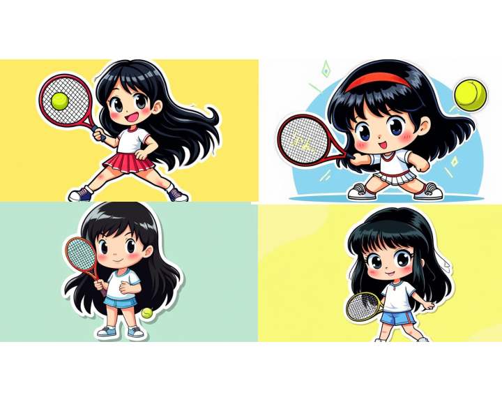 ビックリマンチョコ風シールのイラスト