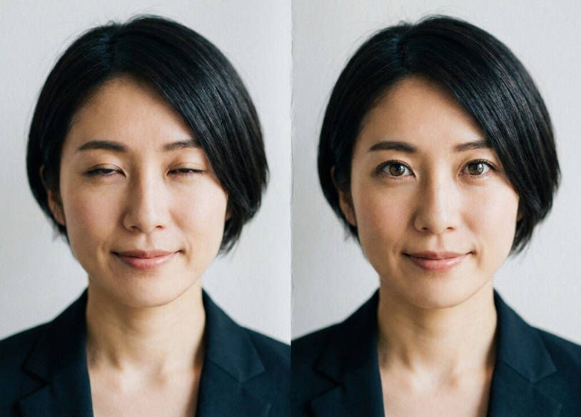 写真の目を開けるときに便利なFilmora機能