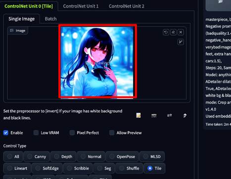ControlNetのTileモデルの使い方