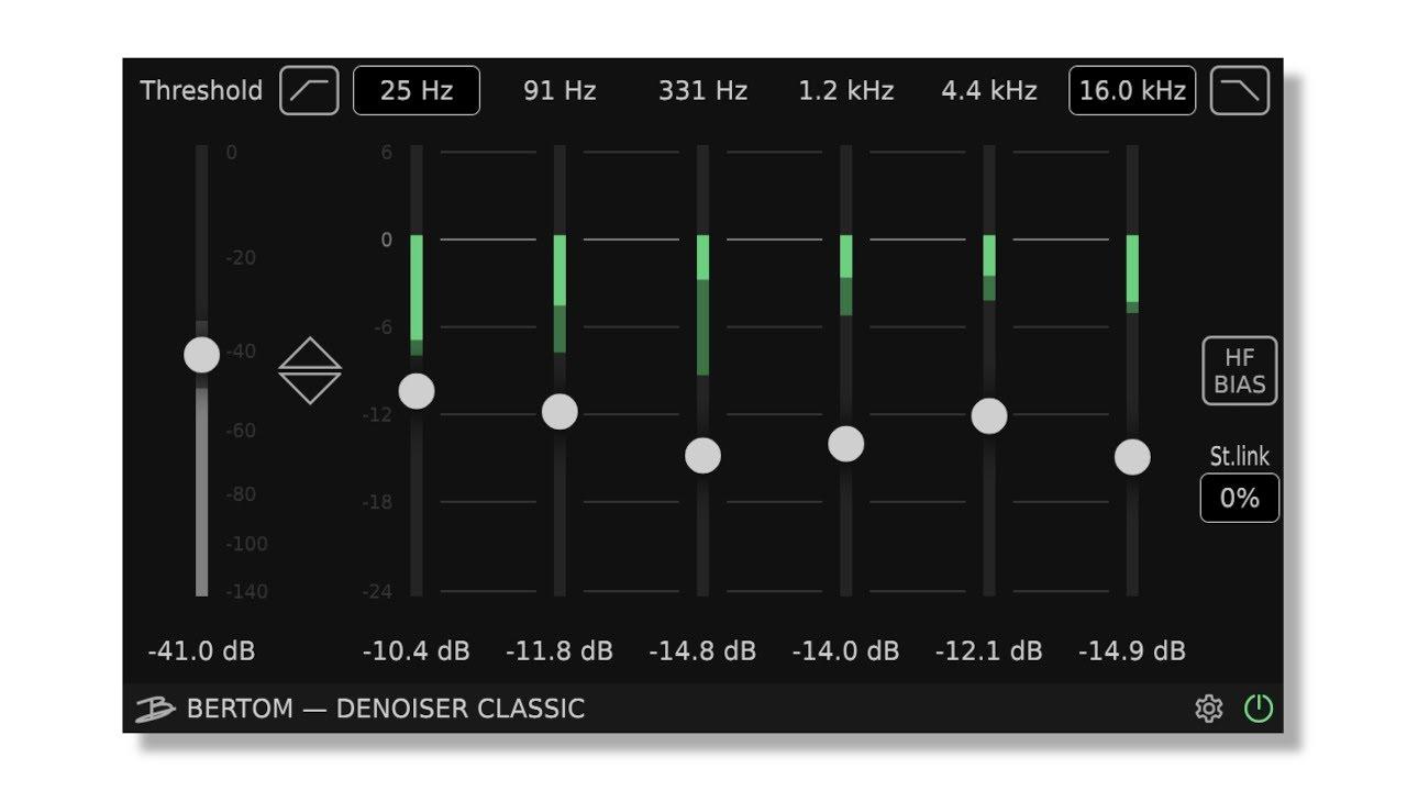 Bertom Audio Denoiser Classic-VSTプラグイン