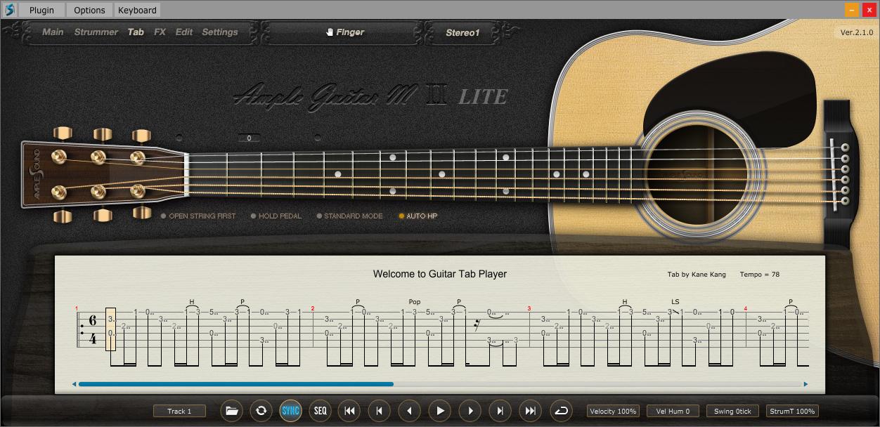 Ample Sound Ample Guitar M Lite Ⅱ-VSTインストゥルメント