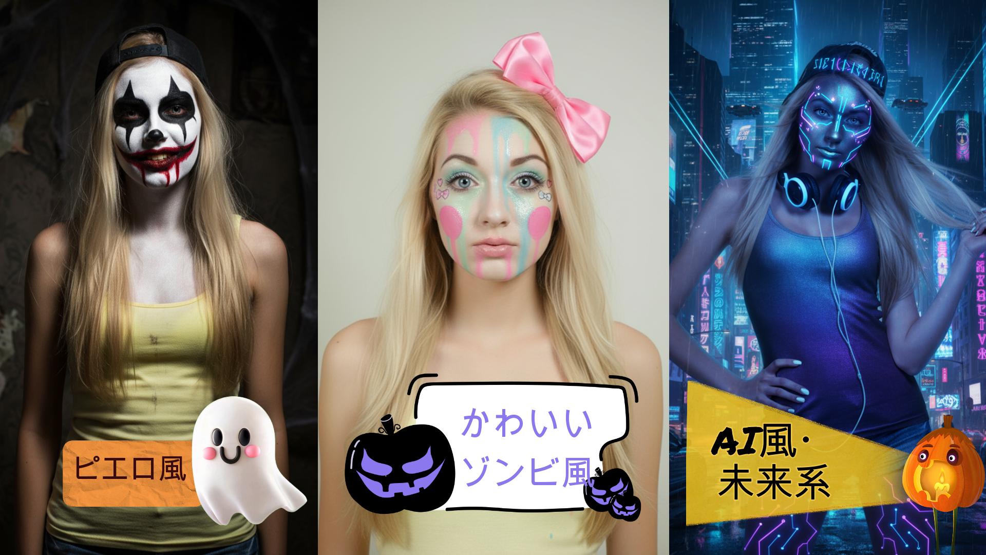 ハロウィンメイクの具体例