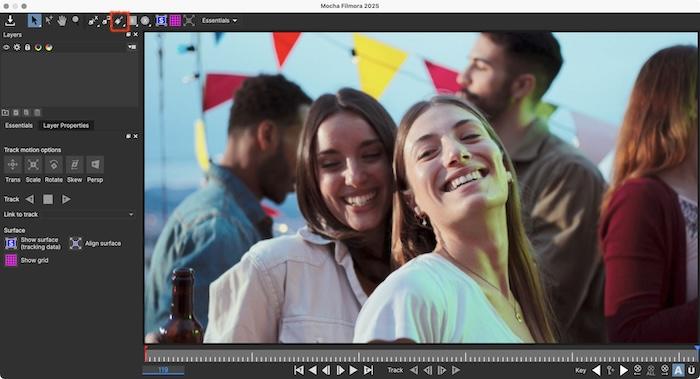 「Create New Area Brush Layer（新しいエリアブラシレイヤーを作成）」をクリック