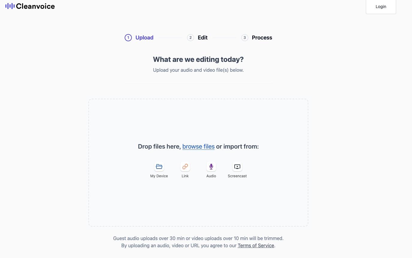 音声ノイズ除去サイト-Cleanvoice