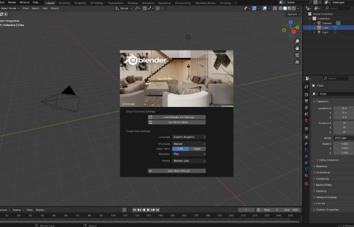 Blender-キーフレームアニメーションソフト