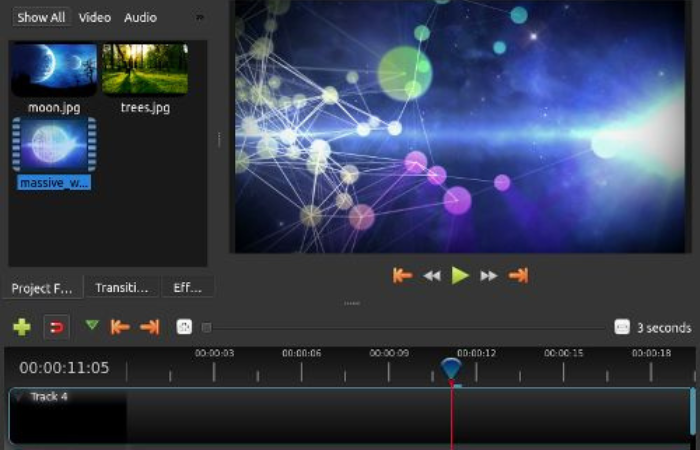 OpenShot-キーフレームアニメーションソフト