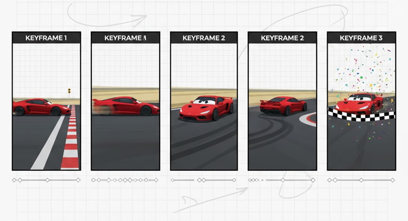 キーフレームアニメーション