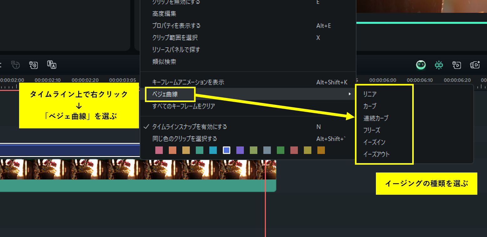 イージング機能