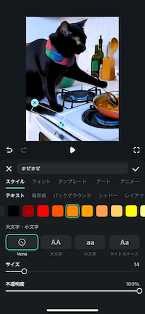 テキストの追加