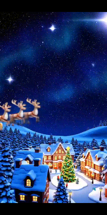 クリスマス ライン 動画プロンプト例