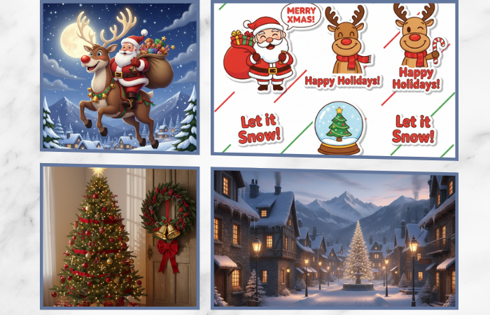 クリスマス イラスト ライン