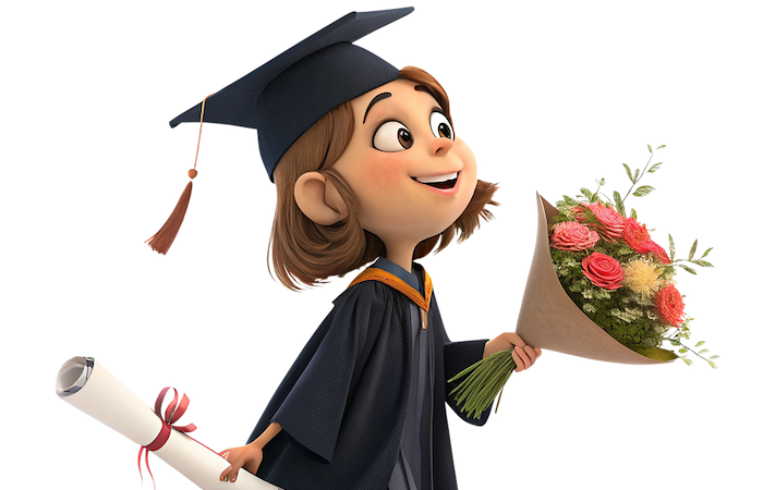 卒業イラストのスタイル