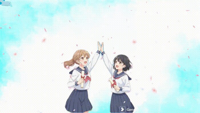 卒業イラストからアニメーション