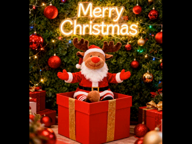 AIで生成されたクリスマス動画