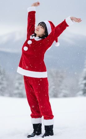 サンタコスプレスタイル