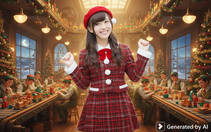 サンタコスプレスタイル