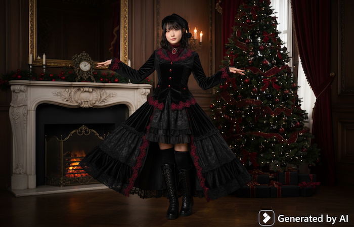 サンタコスプレスタイル