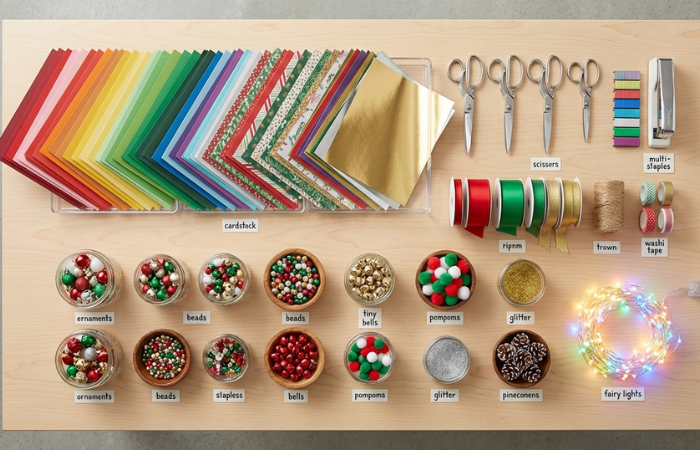 クリスマス工作動画の撮影