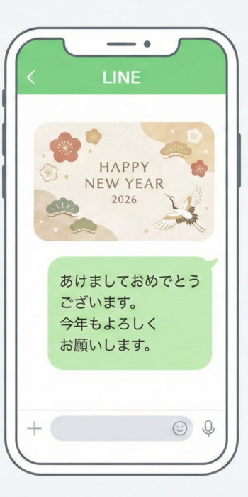 年賀状はSNSで伝える