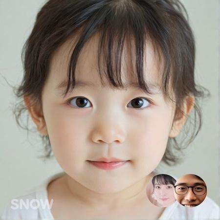 子どもの顔予想アプリ