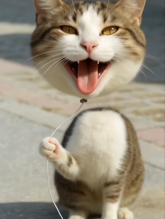 ペットをぷくぷく顔・バルーン顔に