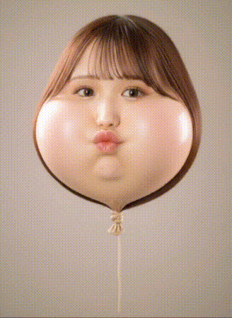 バルーン顔 動画を確認