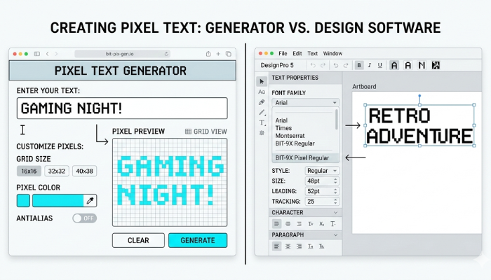 ドット 文字 変換