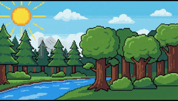 画像シーケンスでドット絵アニメ