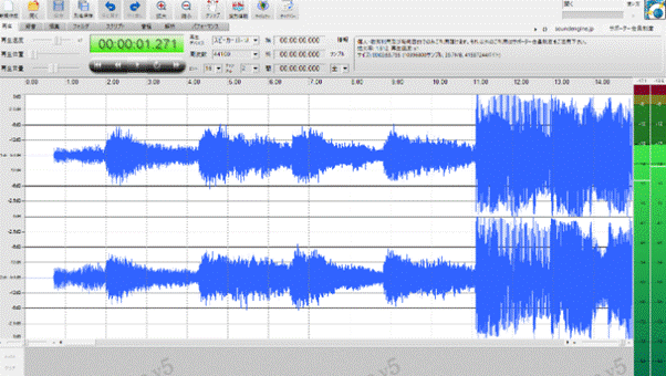SoundEngine Freeでエコーエフェクトをかける