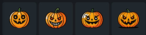 ハロウィンイラスト向けのステッカー