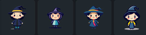 ハロウィン魔女ステッカー