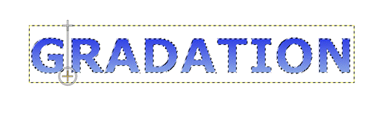 グラデーションの色合いを設定