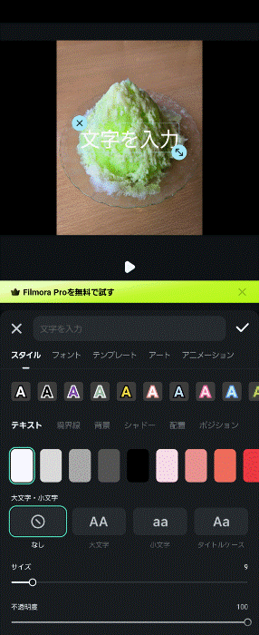 縦書きにしたい文字を入力