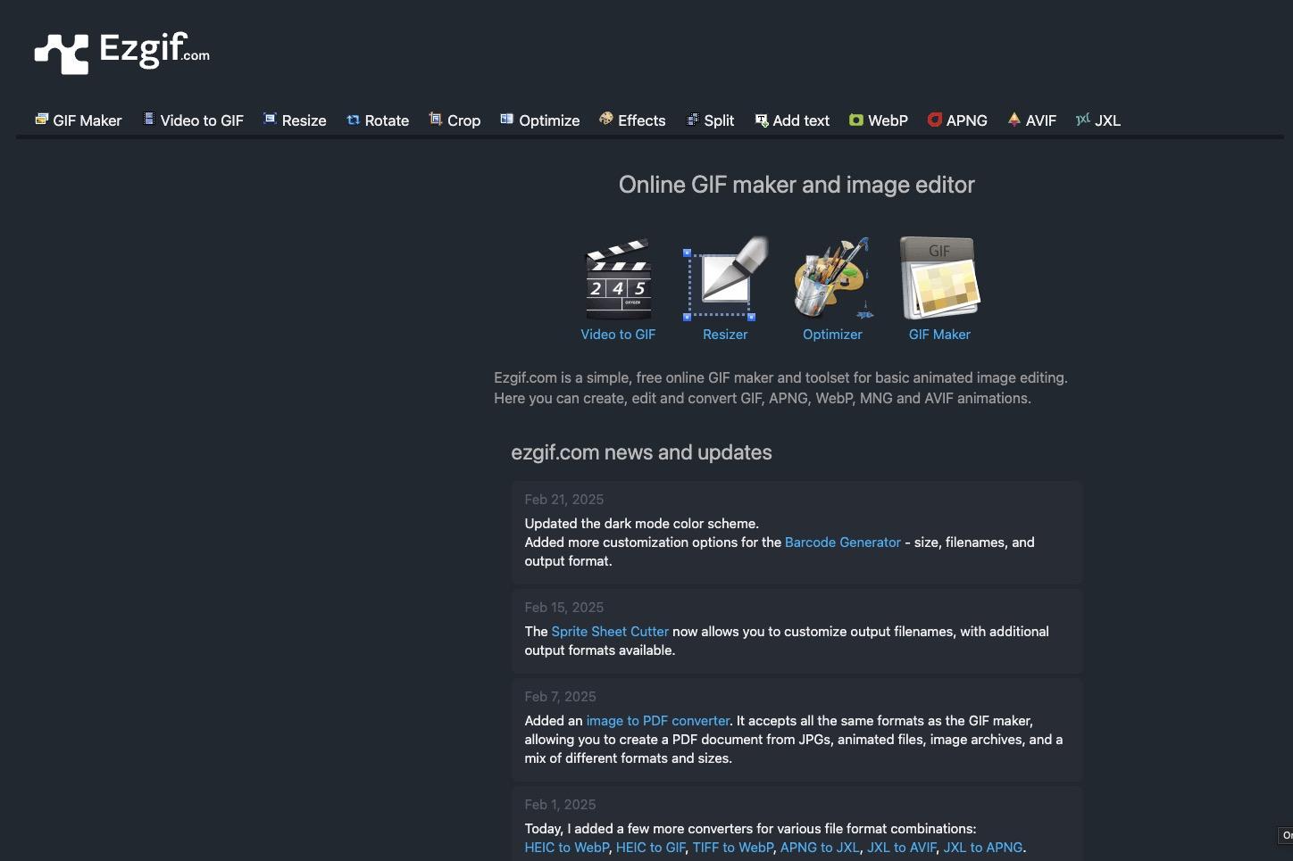 Ezgif-オンラインPDF→GIF変換サイト