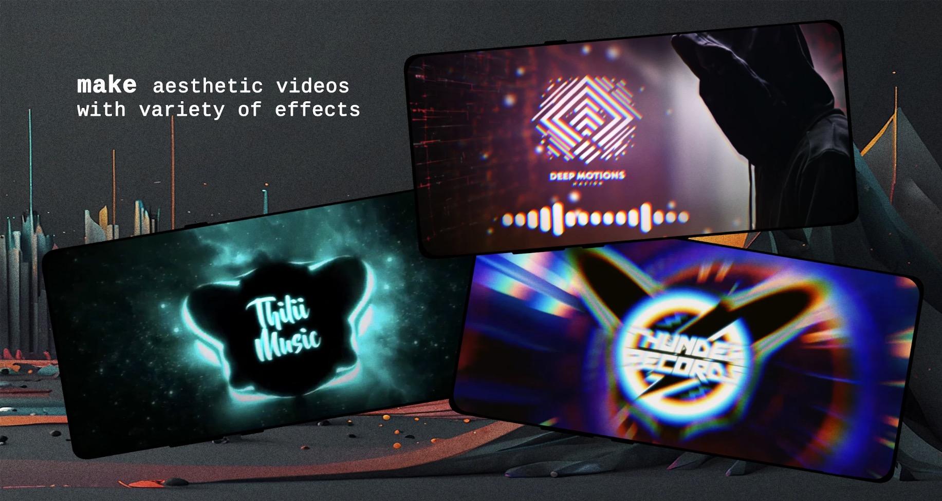 Avee Music Playerでオーディオスペクトラムを表示するアプリ画面