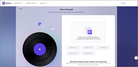 Media.io Voice Changer