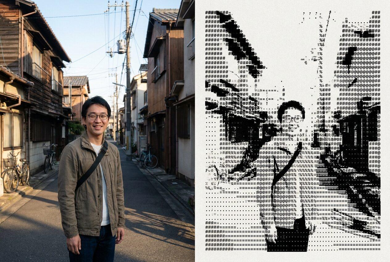 FilmoraのAI画像生成で写真をASCIIアート風に作成