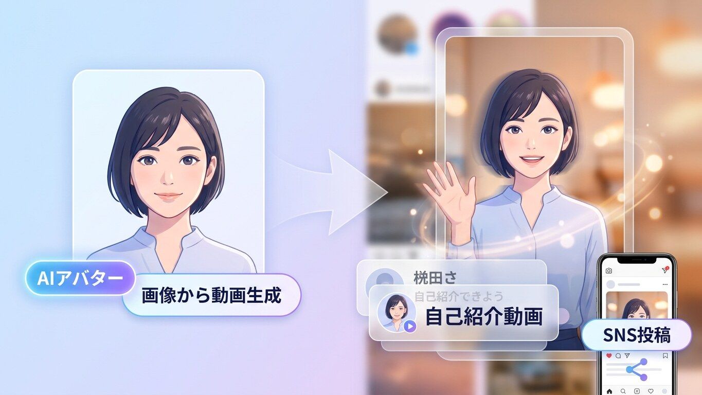 FilmoraのAI画像から動画生成でAIアバター画像を動画化