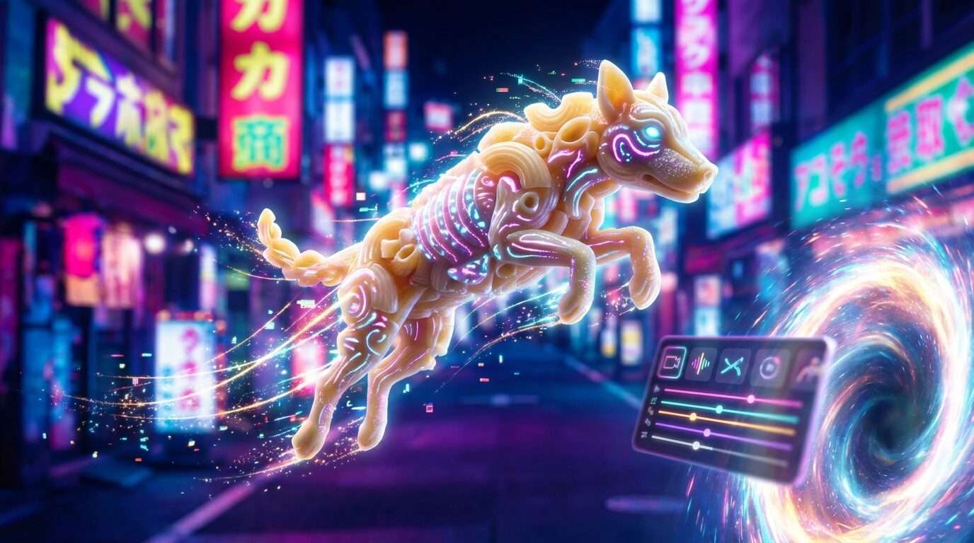 FilmoraでAI画像から動画生成を使ってAIイタリアンブレインロット作成をするイメージ