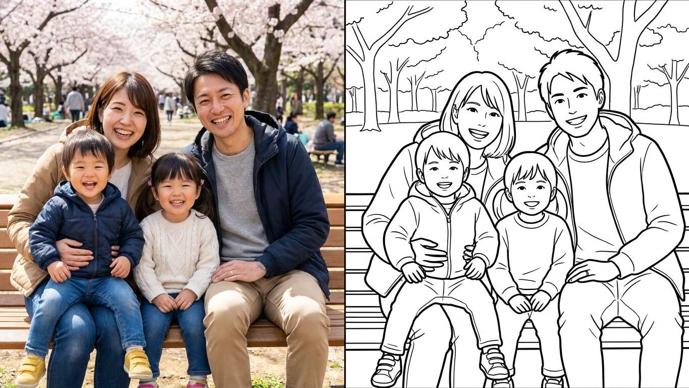 AI塗り絵生成プロンプト集