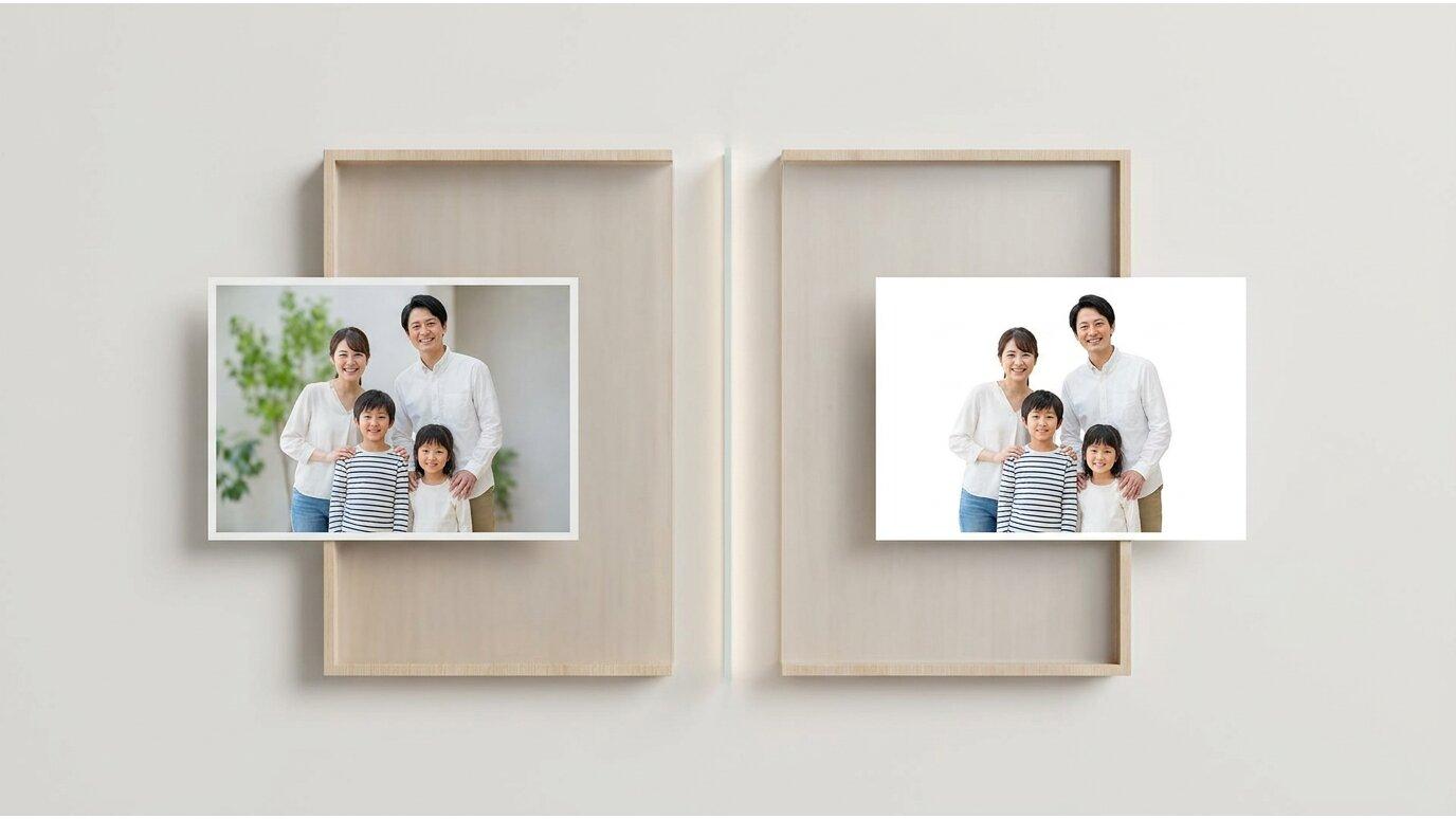 FilmoraのAIポートレートで写真から人物を切り抜いて塗り絵素材に